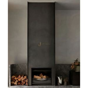 JYF EX801 - Marco de Chimenea de Acero Inoxidable de Lujo, Impermeable, Estilo Art Deco, Duradero y Multifuncional para Villa, Apartamento o Pasillo - Product Image 1