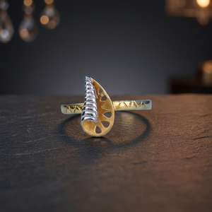Minimalist 22K Solid Gold <b>Ring</b> for Women Trendy <b>Plain</b> Design Weddings Engagements Gifts Parties Anniversaries Religious Style - Product Image 1
