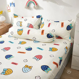 4 Delige 100% Polyester Jongens Cartoon Beddengoed <span class=keywords><strong>Set</strong></span> Met Laken En Dekbedovertrek Voor Kinderen Eenpersoonsbed Hoeslaken 3-delige <span class=keywords><strong>Set</strong></span> - Product Image 4