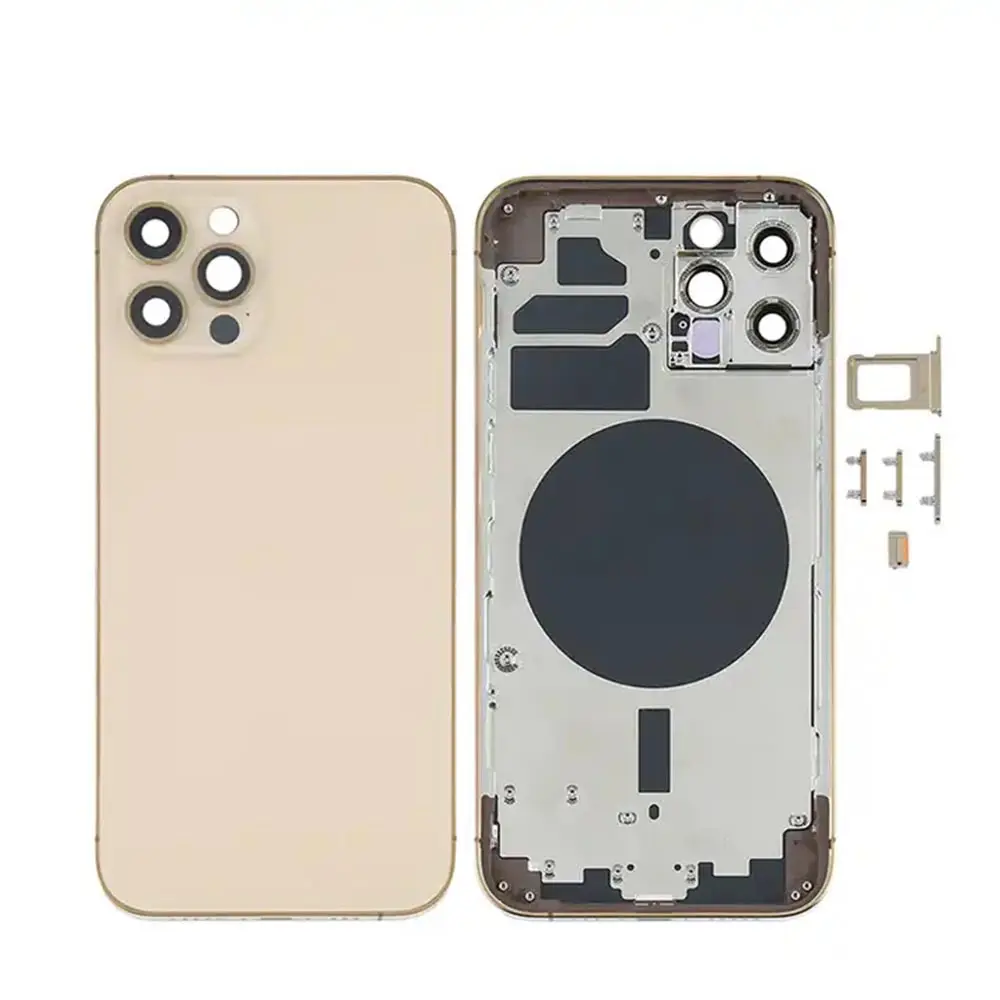 Toptan arka cam konut iPhone için kılıf 11 12 mini 13 pro max 14 15 arka pil kapağı yenilenmiş telefon onarım değiştirme