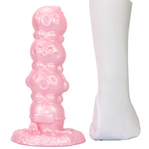Extra großer Anal Plug 9cm Octopus Bead Silikon <span class=keywords><strong>Pink</strong></span> <span class=keywords><strong>Dildo</strong></span> mit Nippel Vibrator Drei Größen Sexspielzeug - Product Image 5