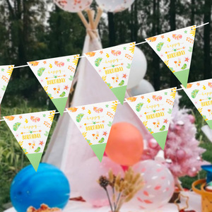 <span class=keywords><strong>Licorne</strong></span> Pirate transfrontalière pour <span class=keywords><strong>Amazon</strong></span> Drapeau Triangle en papier Bannière décorative pour les célébrations d'<span class=keywords><strong>anniversaire</strong></span> et les nouveautés de fête - Product Image 3