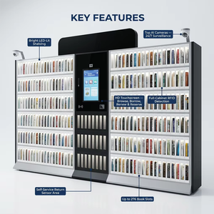 Distributeur automatique de magazines/livres en libre-service OEM/ODM pour bibliothèque, livres et bandes dessinées, micro-bibliothèque intelligente - Product Image 2