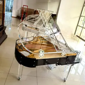 Siyah kristal piyano yüksek kaliteli kuyruklu piyano HG-168A