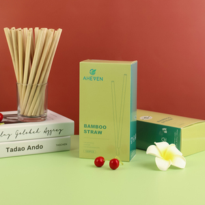 100% naturel Offre Spéciale roseau/blé/bambou boisson biodégradable pailles en bambou pour la fête - Product Image 6