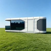 Nouvelle Capsule Spatiale Futuriste Ninenos : Maison Conteneur Carrée Moderne, Unité Mobile Respirante pour Bar Extérieur, Café de Loisirs, Parc - Garantie 1 An