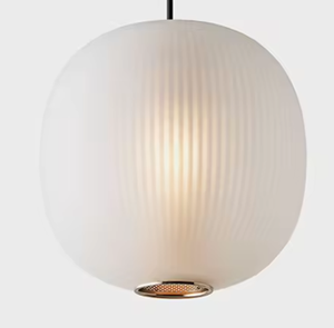 Zèle éclairage nordique moderne minimaliste salle à manger pendentif en verre soufflé restaurant lustre - Product Image 2
