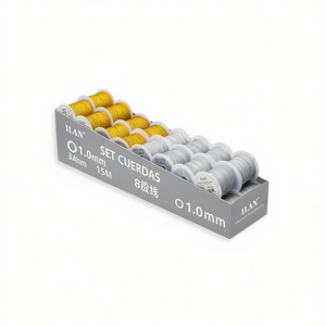 ชุดด้ายเย็บผ้าอิลัน 8 เส้น 1.0 มม. 15 ม. 32 ชิ้น สีเมทัลลิก เงิน ทอง - Product Image 2