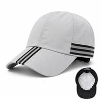 Groothandel op maat gemaakte logo zwarte reflecterende running cap sport baseball pet fabrieksprijs hoge zichtbaarheid atletische pet