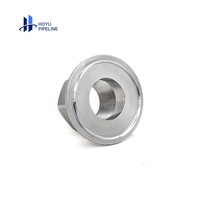 Klem Nipple Jantan Betina Stainless Steel 304 BSP NPT DIN, Adaptor Betina 1.5" Tri-clamp Triclamp Tri Clamp Ferrule Flange