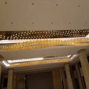 Grande lampadario artistico a spirale in <span class=keywords><strong>vetro</strong></span> Color ambra per sala banchetti e Hotel - Product Image 1