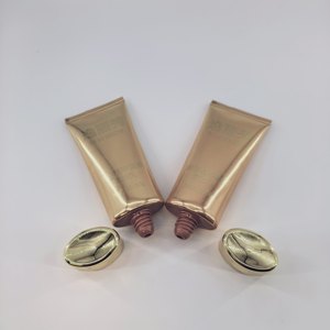 D40mm 100ml Aluminum <b>Plastic</b> Oval <b>Tube</b> With Oval Flip Cap Cosmetic Packaging for Skin Care High Glossy ABL <b>Plastic</b> Empty <b>Tube</b> - Product Image 4