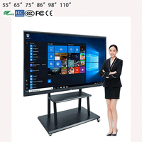 Offre Spéciale usine personnalisé 55 65 75 86 pouces ultra 4K HD écran tactile projection tableau blanc numérique tableau interactif