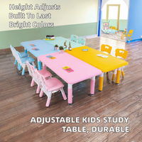 Table d'étude moderne pour enfants, en plastique, hauteur réglable, pour étudiants, mobilier préscolaire durable