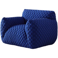Fauteuil Chesterfield gonflable en tissu bleu, moderne, simple, de luxe léger, populaire sur internet, pour petit appartement, réglable