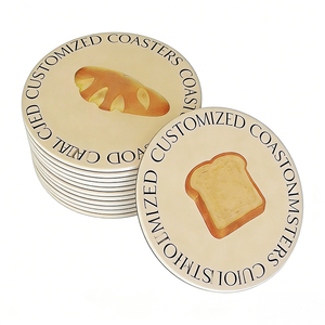 Custom Coasters for Drinks Square Custom Coasters Set Absorbent Paper Coasters for Coffee Beer Bar Use