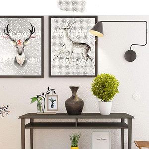 NEW <b>Decorative</b> Hanging Picture Frames <b>Wall</b> Photo Frame Vertical Metal Stand Desk With Bud Vase - Product Image 4