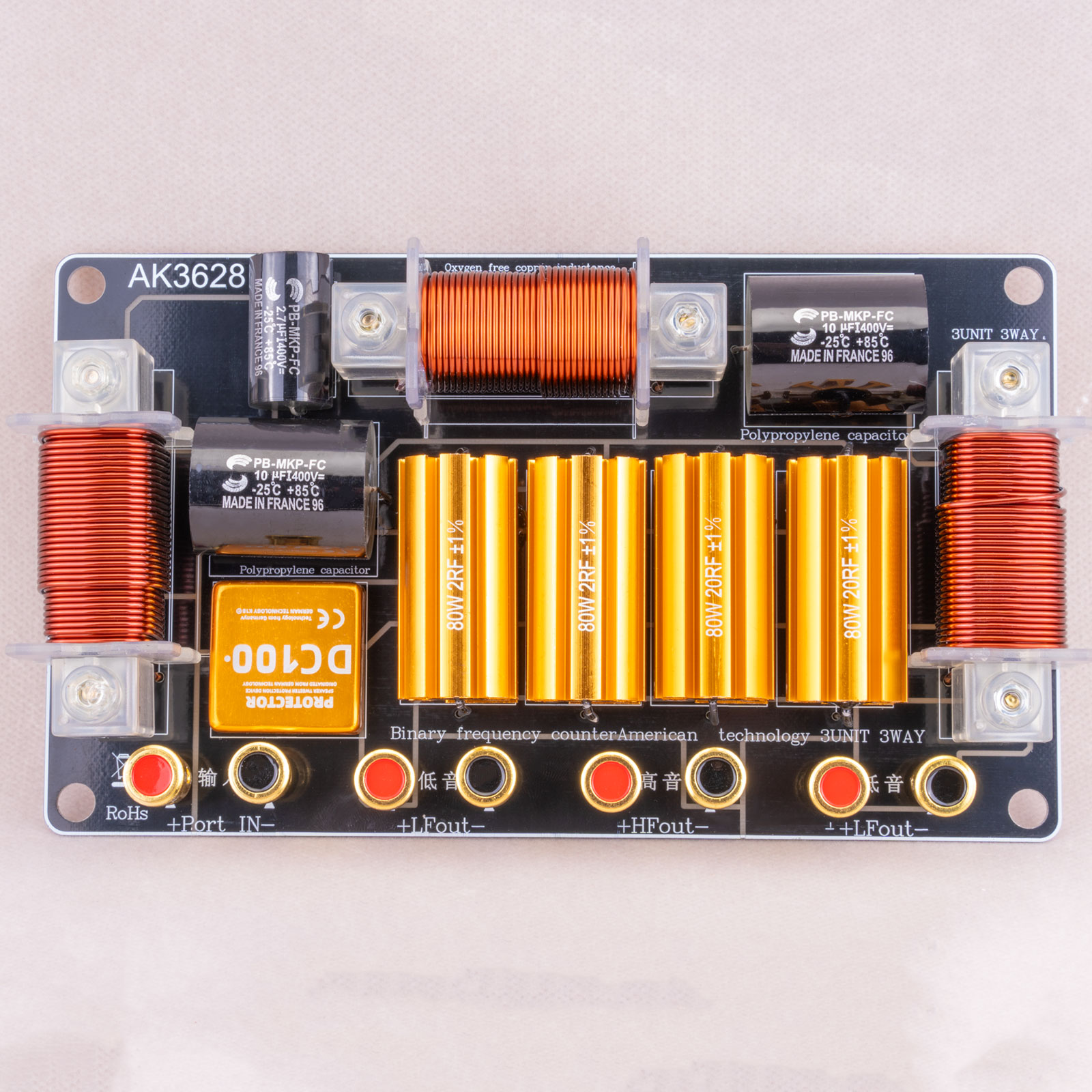 Verified Supplier Audio Crossover Network Supports 180W Hi-Fi