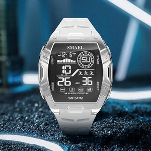 Reloj Deportivo Digital SMAEL 8130, Cronógrafo, Plástico, Luminoso, Resistente al Agua, Correa de Silicona, Alarma, Cronómetro - Product Image 2