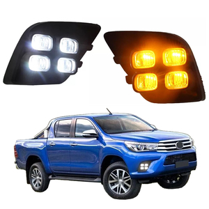 Luces LED DRL de Conducción Diurna para <span class=keywords><strong>Hilux</strong></span> Revo Vigo 2015 2016 2017, Lámpara Antiniebla con Decoración e Intermitentes - Product Image 1