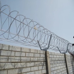 Alambre de Navaja Galvanizado de Acero Inoxidable, Costo de Fabricante, Diámetro de Bobina de <span class=keywords><strong>500</strong></span> <span class=keywords><strong>mm</strong></span>, Rollo de 10 m, Alambre de Navaja en Forma de Acordeón para Protección Perimetral - Product Image 4