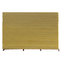 Panneau de laine de verre isolant thermique et phonique, avec feuille de protection et tissu noir, 48 kg/m3, 25 mm