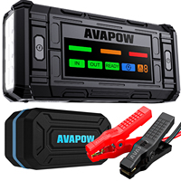 AVAPOW TJ18 Seri Baru Pengisi Daya Baterai Mobil 12V Dengan Fungsi Force-Start 44.4Wh Output DC