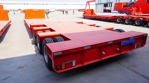 Remolque de plataforma baja hidráulica de 3, 4 y 5 ejes para trabajo pesado, de 1-2 toneladas, con cuello de cisne, 12.5x2.5x1.5m Fengniao - Product Image 5