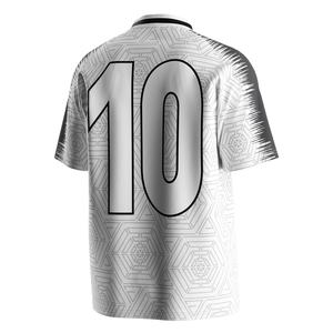 Camiseta de Fútbol Bordada con Cuello Polo en V, Diseñada con Tela Transpirable para Mayor Comodidad y Rendimiento en el Campo - Product Image 3