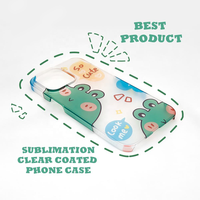 Casing HP Transparan Keras 3D Sublimasi Kosong untuk iPhone 17 16 15 14 13 12 Pro Max Berlapis untuk Pencetakan Transfer Panas Penutup Bening