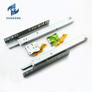 Hidden Slide 3 Fold <strong>Full</strong> <strong>Extension</strong> Drawer Slide Telescopic Channel Drawers <strong>Guides</strong> Undermount Concealed Drawer Slides - Product Image 6
