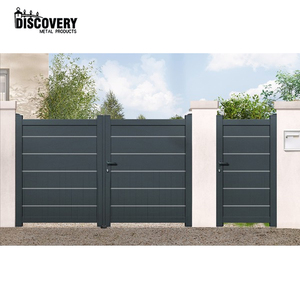 Portail extérieur en aluminium thermolaqué 4 x 6 au design moderne, écologique, étanche et personnalisable pour jardin et cour arrière - Product Image 5