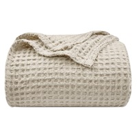 Plaid d'été léger en tissu gaufré respirant, rafraîchissant, doux et confortable, lavable en machine, idéal pour toutes les saisons, cadeau pour femmes