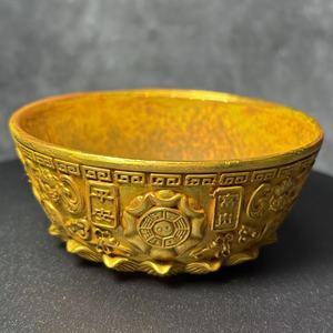 Bol de Fortune en Bronze Doré de Style Ancien, Pot au Trésor Chinois pour Décoration Maison et Bureau, Artisanat d'Art de Collection Porte-Bonheur et de Richesse - Product Image 3