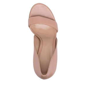 حذاء نسائي من الجلد الصناعي عالي الكعب, حذاء نسائي من الجلد الصناعي باللون الوردي ، كعب عالي للحفلات ، مقاسات كبيرة ، طراز <span class=keywords><strong>OL</strong></span> - Product Image 6