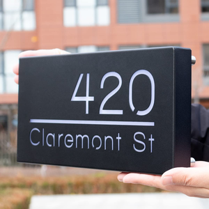 12V năng lượng mặt trời LED nhà số ánh sáng cá nhân chiếu sáng địa chỉ mảng bám cho ngôi nhà cho ngôi nhà nóng lên Quà Tặng bệnh viện quảng cáo - Product Image 1