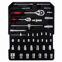 710 pièces boîtier en aluminium chariot à outils à main mécanique douille ensemble d'outils pour la maison et le garage
