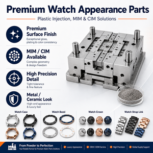 DIMUD Watch Injection Molding Mold <b>Design</b> Manufacturing <b>Service</b> Plastic Rapid Prototyping and Mold Assembly Solution - Product Image 6