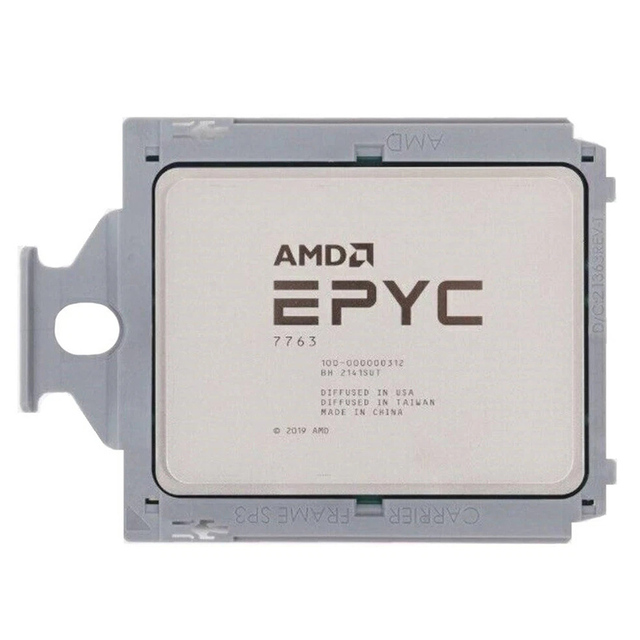 Reliable 7763 Unlocked CPU Processor 280W 256MB Cache 64Core 2.45GHz-3.5GHz 128threads SP3 Socket DDR4 for Server New
