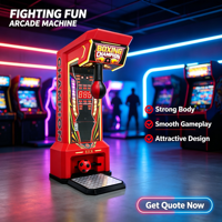 Machine de jeu d'arcade de boxe et de kick à monnayeur avec garantie d'un an et prise en charge de la langue anglaise