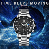 Montre à quartz pour homme 1901 Fashion, style business décontracté, qualité supérieure, marque de luxe, acier inoxydable, pour homme, sport, étanche, montres-bracelets