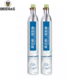 Wholesale 0.6L Carbon Dioxide Soda Maker Stream Classic Sparkling Water Bottle 360G Aluminium Soda CO2 Cylinder