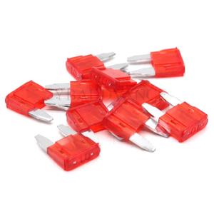 Vente chaude automobile rouge 10 ampères petits <span class=keywords><strong>mini</strong></span> fusibles à lame pour camion de voiture SUV - Product Image 1