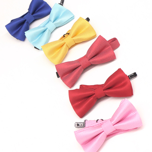 Corbata de Moño Escolar Sólida para Niños, Corbatas de Moño Rojas Económicas - Product Image 1