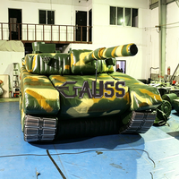 Char d'assaut gonflable réaliste de style scène, modèle d'entraînement professionnel pour exposition extérieure, accessoires de cinéma et de télévision