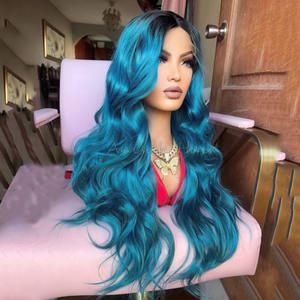 วิกผมลูกไม้แ<span class=keywords><strong>บ</strong></span><span class=keywords><strong>บ</strong></span> Body Wave ขนาด 13x4 13x6 <span class=keywords><strong>สี</strong></span>ฟ้า วิกผมแท้แบ<span class=keywords><strong>บ</strong></span>ลูกไม้ด้านหน้า จัดเรียงเส้น<span class=keywords><strong>ผม</strong></span>ตามแนวหนังศีรษะ วิกผมลูกไม้แ<span class=keywords><strong>บ</strong></span><span class=keywords><strong>บ</strong></span> HD โปร่งใส - Product Image 2