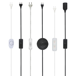 303/304/317/301 <span class=keywords><strong>Led</strong></span> Bàn ánh sáng luminary USA Đôi Nút chuyển đổi EU cắm dây dòng cáp Dimmer dây điện làm bằng nhựa - Product Image 1