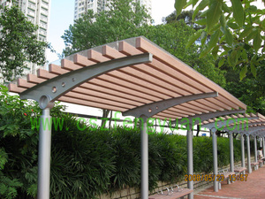 Gran oferta, pérgola personalizada <span class=keywords><strong>para</strong></span> exteriores, Pabellón, poste <span class=keywords><strong>de</strong></span> acero galvanizado en caliente, tubo <span class=keywords><strong>de</strong></span> listones <span class=keywords><strong>de</strong></span> plástico HDPE, Gazebo <span class=keywords><strong>de</strong></span> <span class=keywords><strong>madera</strong></span> <span class=keywords><strong>para</strong></span> jardín - Product Image 3