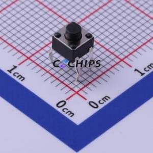 TC-1109-B-B Tactile Switch Through hole-4P,4.5x4.5mm Switch Single Pole Single Throw Round Button 1.6N Through Hole - Product Image 1