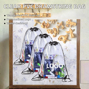 Chất Lượng Cao Biểu Tượng Tùy Chỉnh <span class=keywords><strong>PVC</strong></span> Thể Thao Dây Kéo Ba Lô Không Thấm Nước Rõ Ràng Thiết Kế Dây Đeo Chuỗi Xử Lý Chuỗi Túi Quảng Cáo - Product Image 6